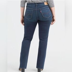 Levi's Shaping Jeans Dark Blue Straight Leg 33